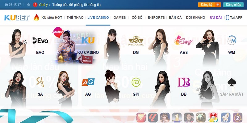 Chọn sảnh live chơi xóc đĩa trên nhà cái Ku11